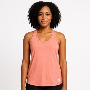 2/40$  Reebok Small Sporty Peach Racerback Tank Athleisure Running Yoga gym chic